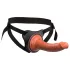 King Cock Elite Comfy - strap-on dildo z uprzężą - ciemny naturalny