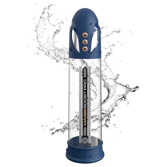 Pipedream - Pump Worx - automatyczna pompka do penisa (niebieska)