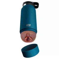   PDX - Fuck Flask Private Pleaser - sztuczna pochwa w manierce (niebiesko‑brązowa)