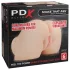 PDX Elite - masturbator wibrujący 2w1 - realistyczny - kolor naturalny