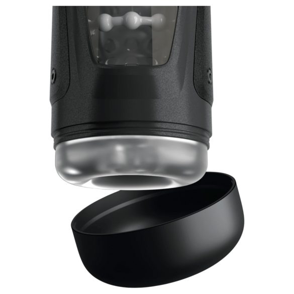 PDX Elite Moto-Bator Pro - masturbator tłoczący z perełkami i podgrzewaniem