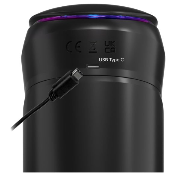 PDX Elite Moto-Bator Pro - masturbator tłoczący z perełkami i podgrzewaniem