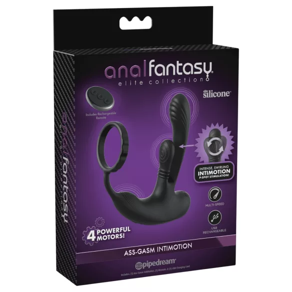 Anal Fantasy Ass-Gasm IntiMotion - wibrator analny i prostaty (czarny)
