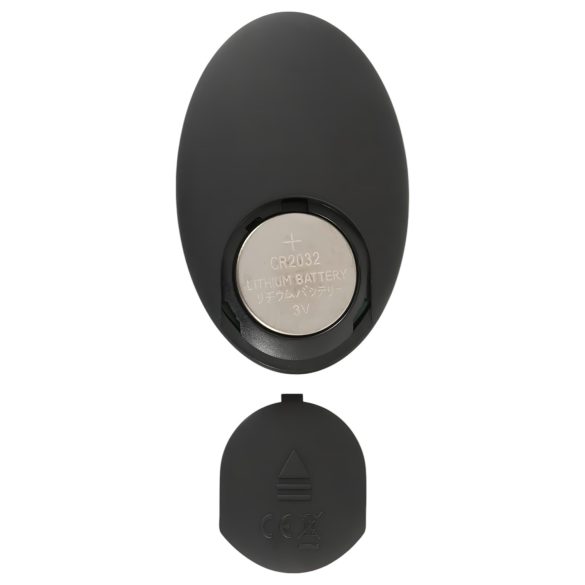 ANOS - wibrujący korek analny z obrotowymi kulkami - czarny