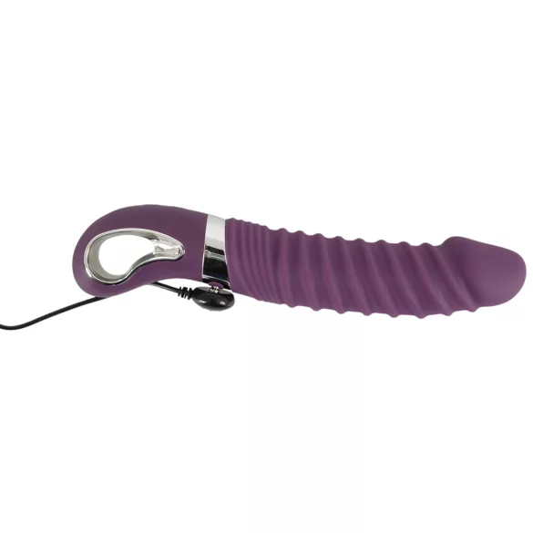 Smile - wibrator ładowany USB z funkcją podgrzewania - silikon, fioletowy