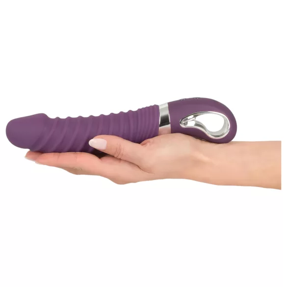 Smile - wibrator ładowany USB z funkcją podgrzewania - silikon, fioletowy