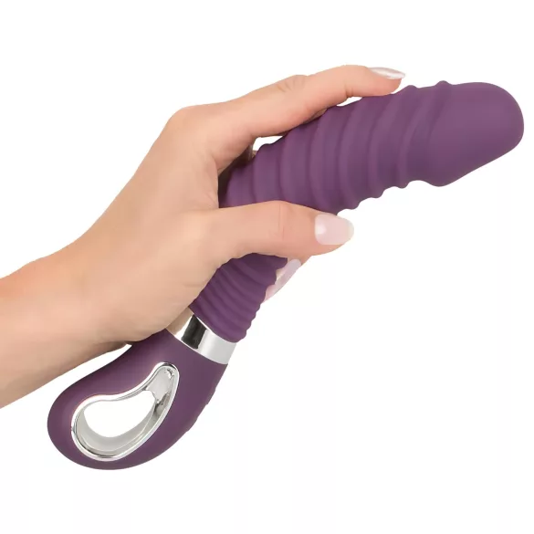 Smile - wibrator ładowany USB z funkcją podgrzewania - silikon, fioletowy