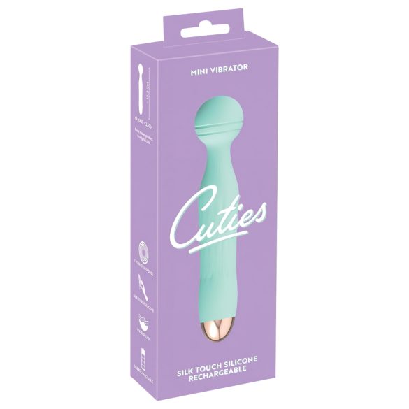Cuties Mini Wand - akumulatorowy, wodoodporny masażer wibrujący (zielony)
