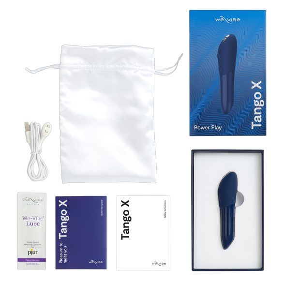 We-Vibe Tango X - wibrujący masażer łechtaczki - wodoodporny - niebieski