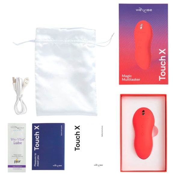 We-Vibe Touch X - wibrator łechtaczkowy wodoodporny akumulatorowy koralowy