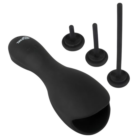 Rebel – wibrator prostaty z dilatorem (czarny)