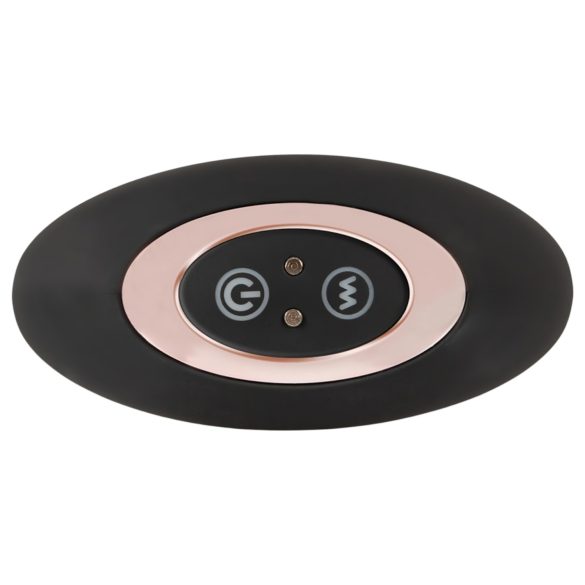 ANOS - wibrujący korek analny z pilotem - czarny