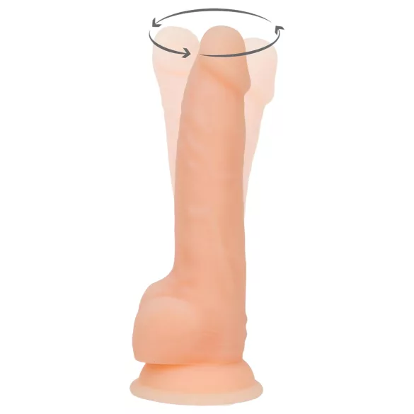 Naked Addiction - wibrator rotacyjny - realistyczny - 20 cm - beżowy