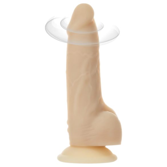 Naked Addiction Rotating 7 - obrotowy wibrator (18cm) - naturalny