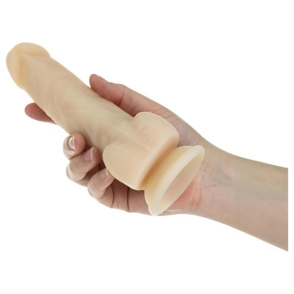 Naked Addiction Rotating 7 - obrotowy wibrator (18cm) - naturalny