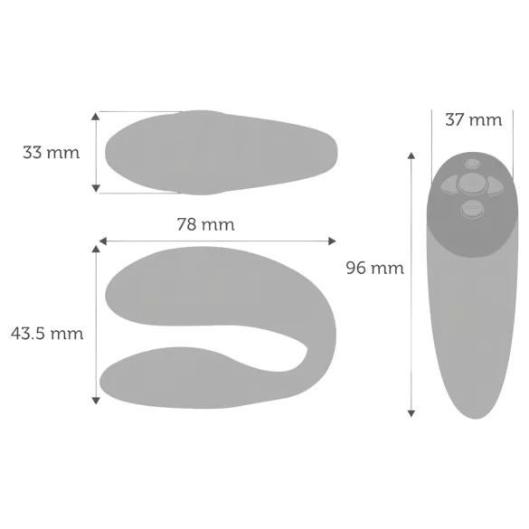 We-Vibe Chorus - wibrator dla par sterowany aplikacją (pomarańczowy)