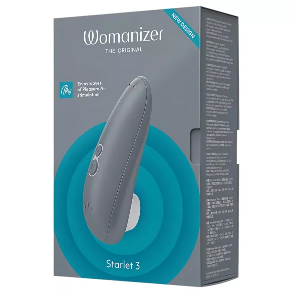 Womanizer Starlet 3 - stymulator łechtaczki na fale powietrzne - szary