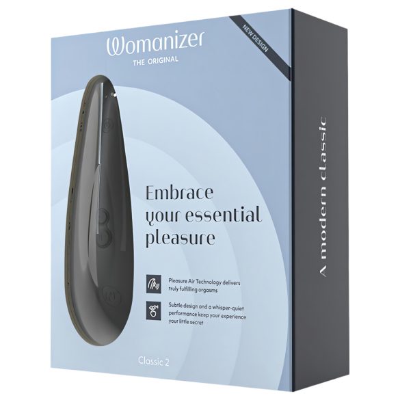 Womanizer Classic 2 - stymulator łechtaczki na podciśnienie - czarny, ładowalny