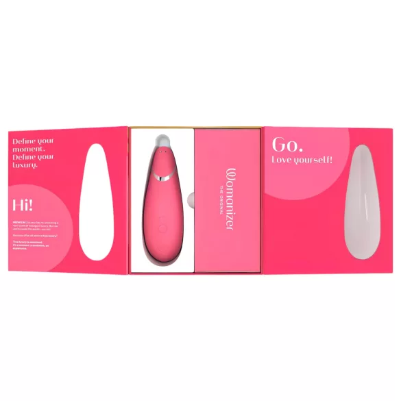 Womanizer Premium 2 - stymulator łechtaczki na fale powietrzne - różowy