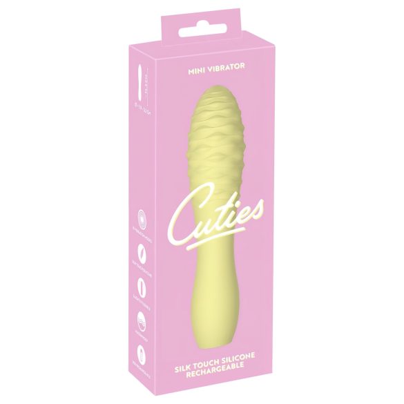 Mini Cutie 3 - wodoodporny, akumulatorowy wibrator (żółty)