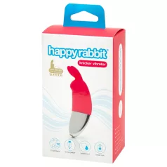   Happyrabbit - wibrator łechtaczkowy bezprzewodowy - silikon czerwony