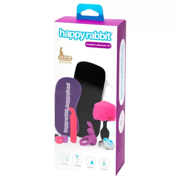 Happyrabbit Couples - zestaw wibratorów dla par - 7 elementów - akumulatorowy