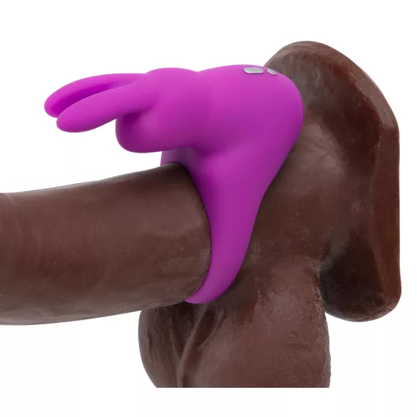 Happyrabbit - pierścień wibrujący na penisa z etui - silikon fioletowy