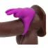 Happyrabbit - pierścień wibrujący na penisa z etui - silikon fioletowy