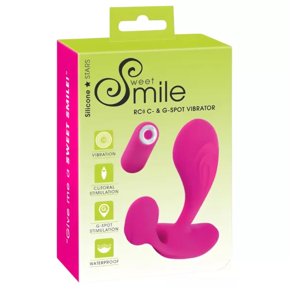 SMILE RC - wibrator na pilota do punktu G - silikonowy różowy