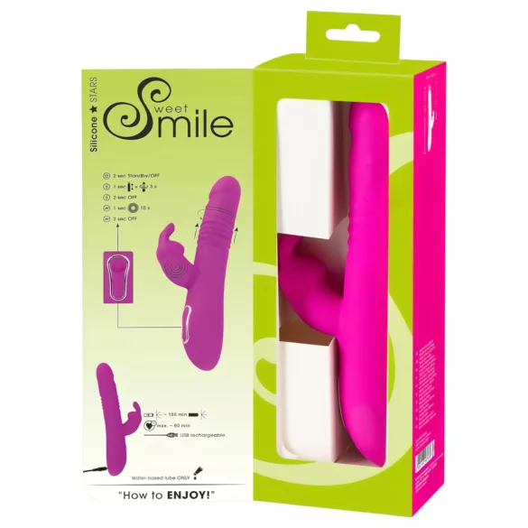 SMILE Rabbit - wibrator króliczek łechtaczkowy z funkcją pchającą i obrotową