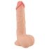 Nature Skin - dildo z naturalną skórą - 19cm (naturalny)
