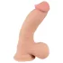 Nature Skin - dildo z realistyczną skórą - 20 cm (naturalny)