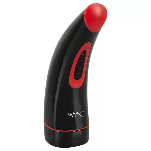 WYNE 03 - masturbator męski - wibracje i ssanie - akumulatorowy - czarny