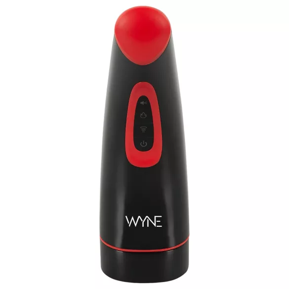 WYNE 03 - masturbator męski - wibracje i ssanie - akumulatorowy - czarny