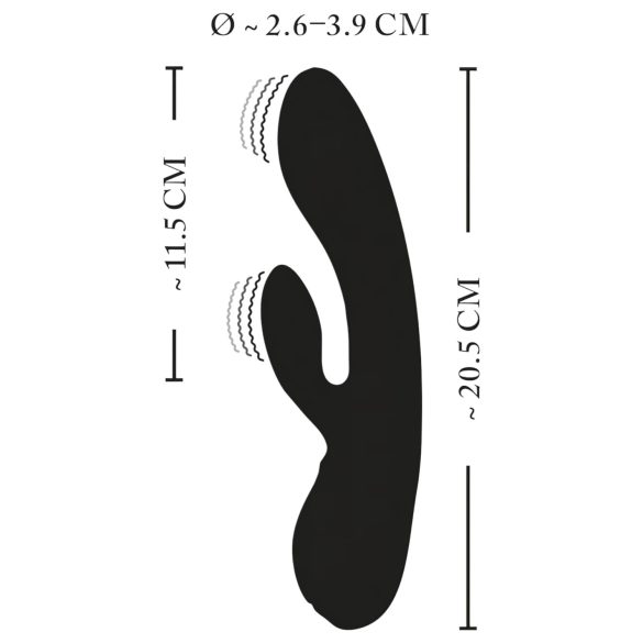 XOUXOU - wibrator do łechtaczki z ramieniem - akumulatorowy - czarny