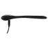 Penis Plug Dilator - wibrator do penisa - silikonowy, czarny, 1 cm