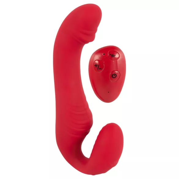 You2Toys - wibrator bez pasków sterowany pilotem - czerwony