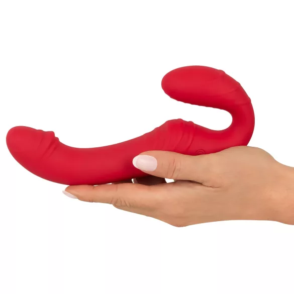 You2Toys - wibrator bez pasków sterowany pilotem - czerwony