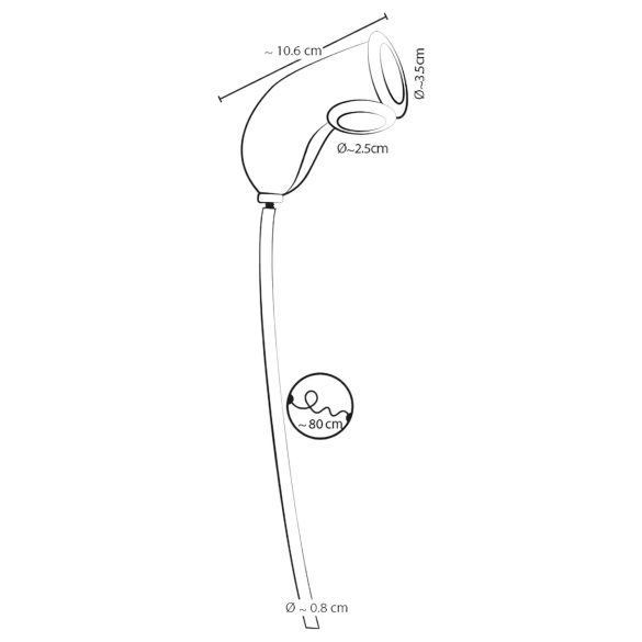 You2Toys - nakładka na penisa z rurką do sikania - przezroczysta