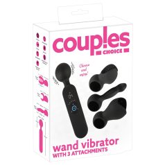   Couples Choice - wibrator masujący podgrzewany akumulatorowy czarny