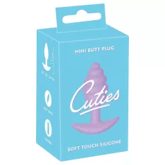   Cuties Mini Butt Plug - silikonowy korek analny (fioletowy, 2,8 cm)