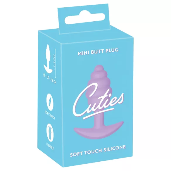 Cuties Mini Butt Plug - silikonowy korek analny (fioletowy, 2,8 cm)