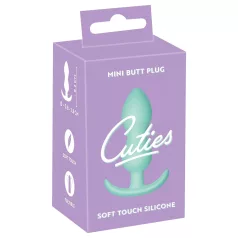 Cuties - korek analny mini - silikonowy - miętowy 2,3 cm