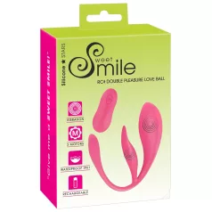   Smile - wibrujące jajeczko sterowane radiowo - akumulator - różowe
