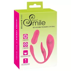   SMILE - noszone jajeczko wibrujące na akumulator, sterowane radiowo (różowe)
