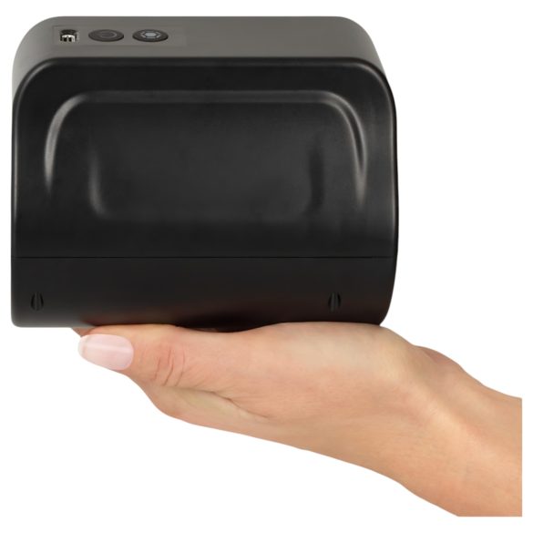 Rebel - masturbator obrotowy wodoodporny - czarny