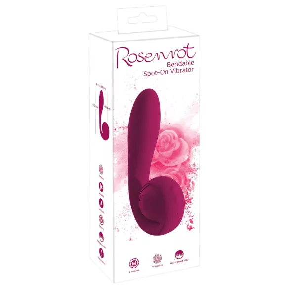 You2Toys Rosenrot - wibrator do punktu G - wodoodporny, ładowany USB - czerwony