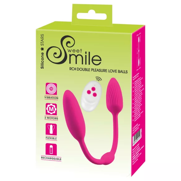 Sweet Smile - RC Podwójne kulki gejszy (różowe)
