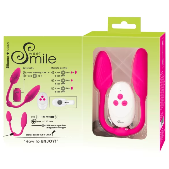 Sweet Smile - RC Podwójne kulki gejszy (różowe)