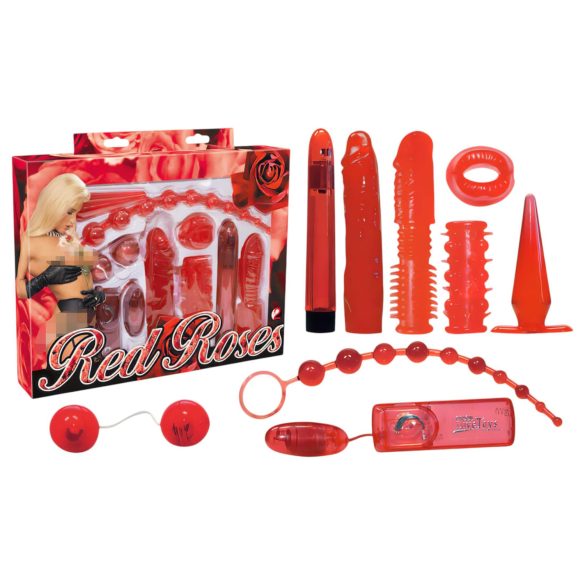 You2Toys - Czerwone róże - zestaw wibracyjny (9 części)